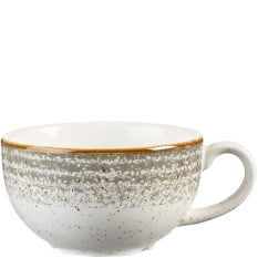 Churchill Studio Prints Homespun Stone Grey Cappuccino Cup 227ml/8oz (Pack of 12)