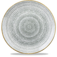 Studio Prints Homespun Stone Grey Coupe Plate 26cm