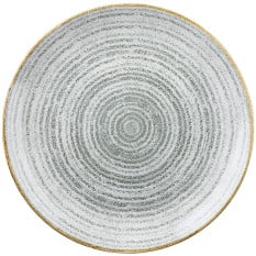 Churchill Studio Prints Homespun Stone Grey Coupe Plate 28.8cm/11.31" (Pack of 12)