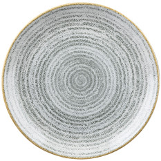 Churchill Studio Prints Homespun Stone Grey Coupe Plate 16.5cm/6.44" (Pack of 12)