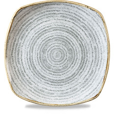 Studio Prints Homespun Stone Grey Square Plate 21.5cm