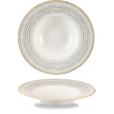 Studio Prints Homespun Stone Grey Wide Rim Bowl 24cm 28.4cl