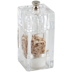 Square Acrylic Salt or Pepper Mill 10cm