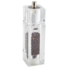 Square Combo Pepper Grinder/Salt Shaker Acrylic