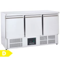 Sterling Pro 3 Door Counter Fridge Stainless Steel 368 Litres