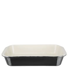 Vogue Black Cast Iron Roasting Dish Large 40.5cm/16" 5 Litres/176oz