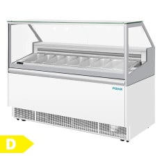 Polar U-Series Gelato Showcase 9 x GN 1/3