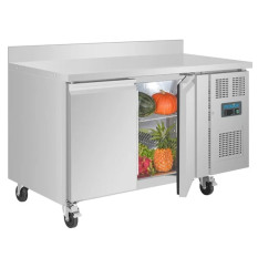 Polar U-Series Double Door Counter Fridge with Upstand 282 Litre