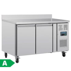 Polar U-Series Double Door Counter Fridge with Upstand 282 Litre