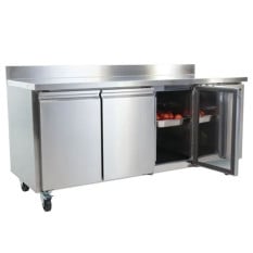 Polar U-Series Triple Door Counter Fridge with Upstand 417 Litre