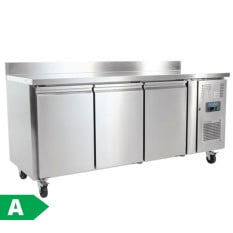 Polar U-Series Triple Door Counter Fridge with Upstand 417 Litre
