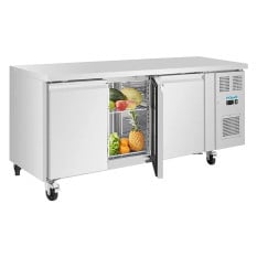 Polar U-Series Triple Door Slimline Counter Fridge 231 Litre