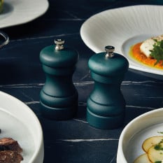 GenWare Dark Green Wood Salt/ Pepper Grinder 10cm (Pack of 6)