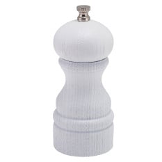 GenWare White Deep Grain Salt/ Pepper Grinder 13cm (Pack of 6)