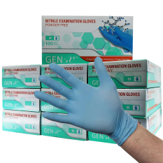 Disposable Nitrile Gloves Powder Free Blue Medium (Bulk Pack of 1000)