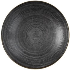 Churchill Stonecast Raw Black Evolve Coupe Bowl 18.2cm/7.25" 426ml/15oz (Pack of 12)
