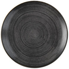 Churchill Stonecast Raw Black Evolve Coupe Plate 21.7cm/8.67" (Pack of 12)