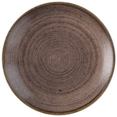 Churchill Stonecast Raw Brown Evolve Coupe Plate 16.5cm/6.5" (Pack of 12)
