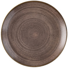 Churchill Stonecast Raw Brown Evolve Coupe Plate 21.7cm/8.67" (Pack of 12)