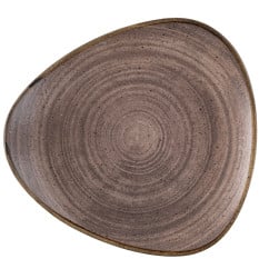 Churchill Stonecast Raw Brown Lotus Plate 26.5cm/10" (Pack of 12)
