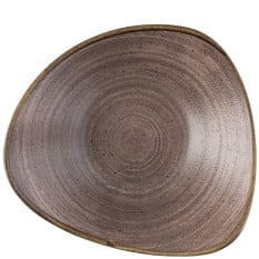 Churchill Stonecast Raw Brown Lotus Bowl 23.5cm/9" 600ml/21.1oz (Pack of 12)