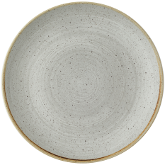Churchill Stonecast Raw Grey Evolve Coupe Plate 26cm/10.25" (Pack of 12)