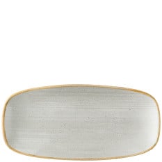 Churchill Stonecast Raw Grey Chefs Oblong Plate 12.7 x 26.9cm/5 x 10.6" (Pack of 12)