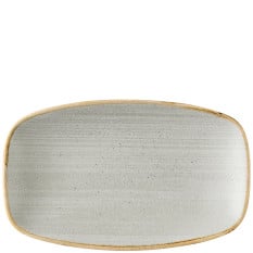Churchill Stonecast Raw Grey Oblong Chefs Plate 12.1 x 20cm/4.75 x 7.8" (Pack of 12)