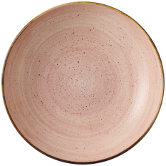 Churchill Stonecast Raw Terracotta Coupe Bowl 24.7cm/9.75" - Overhead