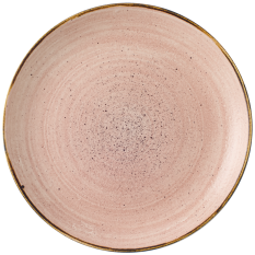 Churchill Stonecast Raw Terracotta Coupe Plate 22cm/8.67" - Overhead