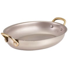 GenWare Stainless Steel Oval Dish 20.75 x 15.75cm (Pack of 6)