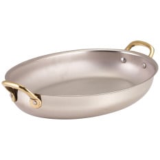 GenWare Stainless Steel Oval Dish 24.5 x 17.5cm (Pack of 6)