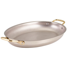 GenWare Stainless Steel Oval Dish 30 x 21cm (Pack of 3)