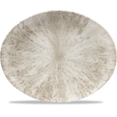 Studio Prints Stone Oval Plate 31.7 x 25.5cm