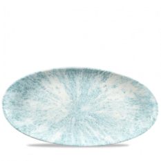 Churchill Studio Prints Stone Aquamarine Oval Plate 13.75x6.75"