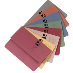 Document Wallet Foolscap A4 Assorted (Pack of 50)