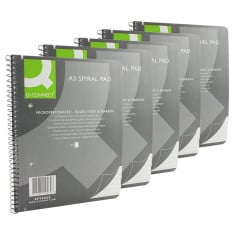 Spiral Notepad A5 80 Sheets (Pack of 5)