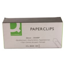 No Tear Paperclips 26mm (Pack of 1000)