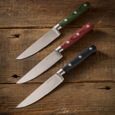 Comas Green Steak Knife (Pack of 6)