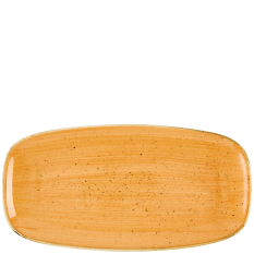 Churchill Stonecast Tangerine Chefs Oblong Plate 29.8 x 15.3cm (Pack of 12)