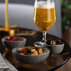 Stone Grey Melamine Ramekin 185ml/6.5oz (Pack of 6)