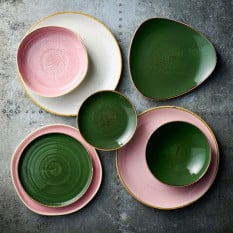 Churchill Stonecast Petal Pink Evolve Coupe Plate 27.5cm/10.8" (Pack of 12)
