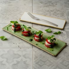 Churchill Stonecast Barley White Oblong Plate 24.7 x 8.8cm/9.69 x 3.44" (Pack of 6)