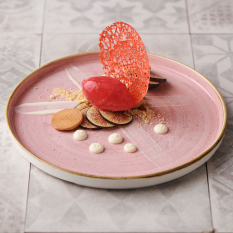 Churchill Stonecast Petal Pink Walled Plate 21cm/8.67" (Pack of 6)