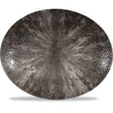 Studio Prints Stone Quartz Oval Plate 31.7 x 25.5cm