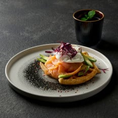 Churchill Studio Prints Fusion Black Walled Plate 26cm/10.19" (Pack of 6)