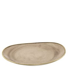 Churchill Stonecast Truffle Opal Organic Plate 21cm/8.3" (Pack of 12)