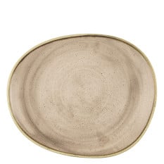 Churchill Stonecast Truffle Opal Organic Plate 28cm/11" (Pack of 12)