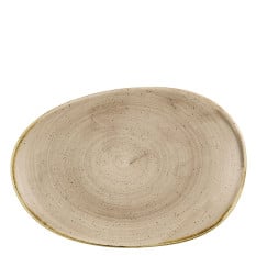 Churchill Stonecast Truffle Opal Organic Platter 34.5 x 23.5cm (Pack of 6)
