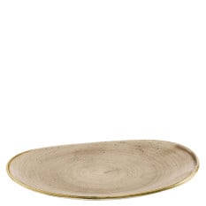 Churchill Stonecast Truffle Opal Organic Platter 34.5 x 23.5cm/13.6 x 9.3" (Pack of 6)
